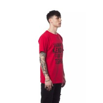 Nicolo Tonetto Rotes Baumwolle Männer T-Shirt