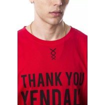 Nicolo Tonetto Rotes Baumwolle Männer T-Shirt