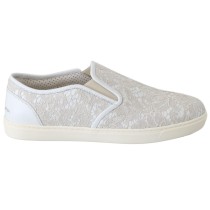 Dolce & Gabbana Elegante Off White Loafers für Damen