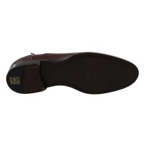 Dolce & Gabbana Elegante bordeauxfarbene Lederschuhe