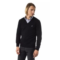 Uominitaliani Schwarzer Pullover aus Merinowolle für Männer
