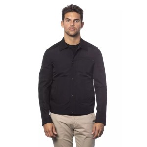Verri Schwarze Baumwolle Männer Bomberjacke