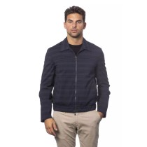 Verri Blaue Bomberjacke aus Wolle für Männer
