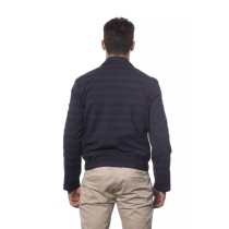 Verri Blaue Bomberjacke aus Wolle für Männer