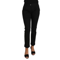 Dolce & Gabbana Elegante schwarze Baumwoll-Kleid-Hose