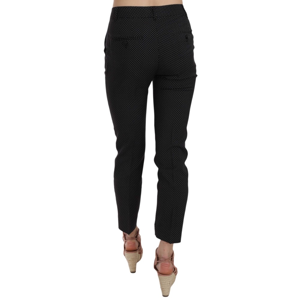 Dolce & Gabbana Elegante Schwarze Schurwollhosen