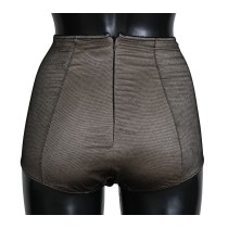 Dolce & Gabbana Beige Schwarz Netz Baumwollmischung Chic Unterwäsche