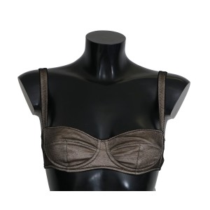 Dolce & Gabbana Eleganter brauner Stretch-BH für Damen Unterwäsche