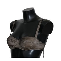 Dolce & Gabbana Eleganter brauner Stretch-BH für Damen Unterwäsche