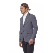Verri Blauer Wollblazer für Männer
