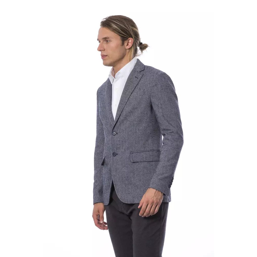 Verri Blauer Wollblazer für Männer