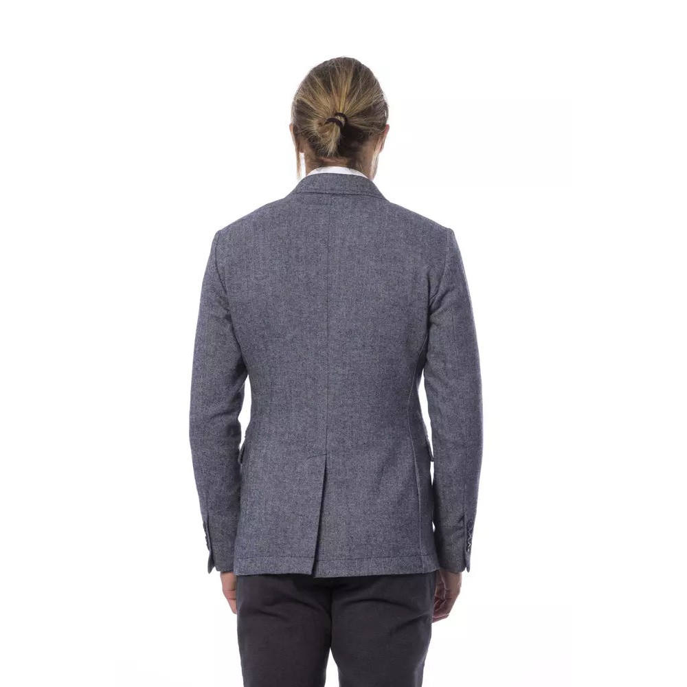 Verri Blauer Wollblazer für Männer