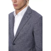 Verri Blauer Wollblazer für Männer