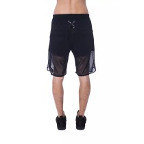 Nicolo Tonetto Schwarzes Polyester Männer kurz