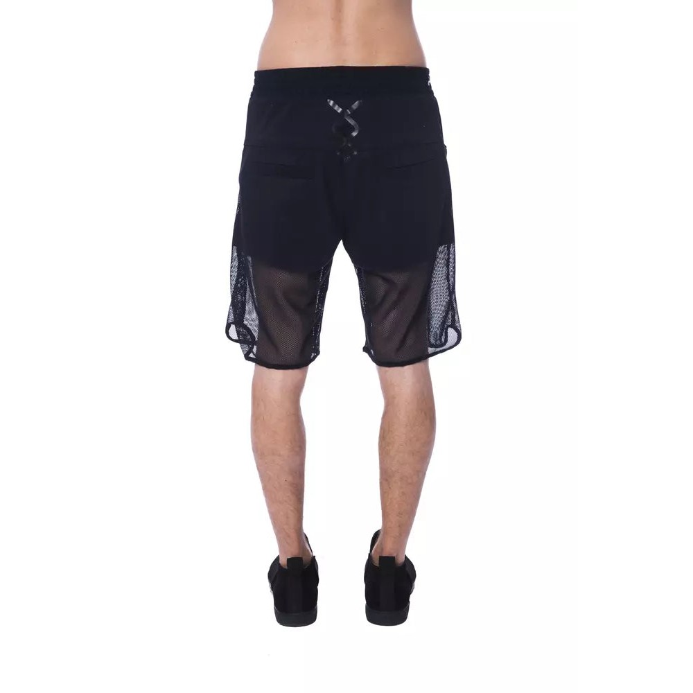 Nicolo Tonetto Schwarzes Polyester Männer kurz