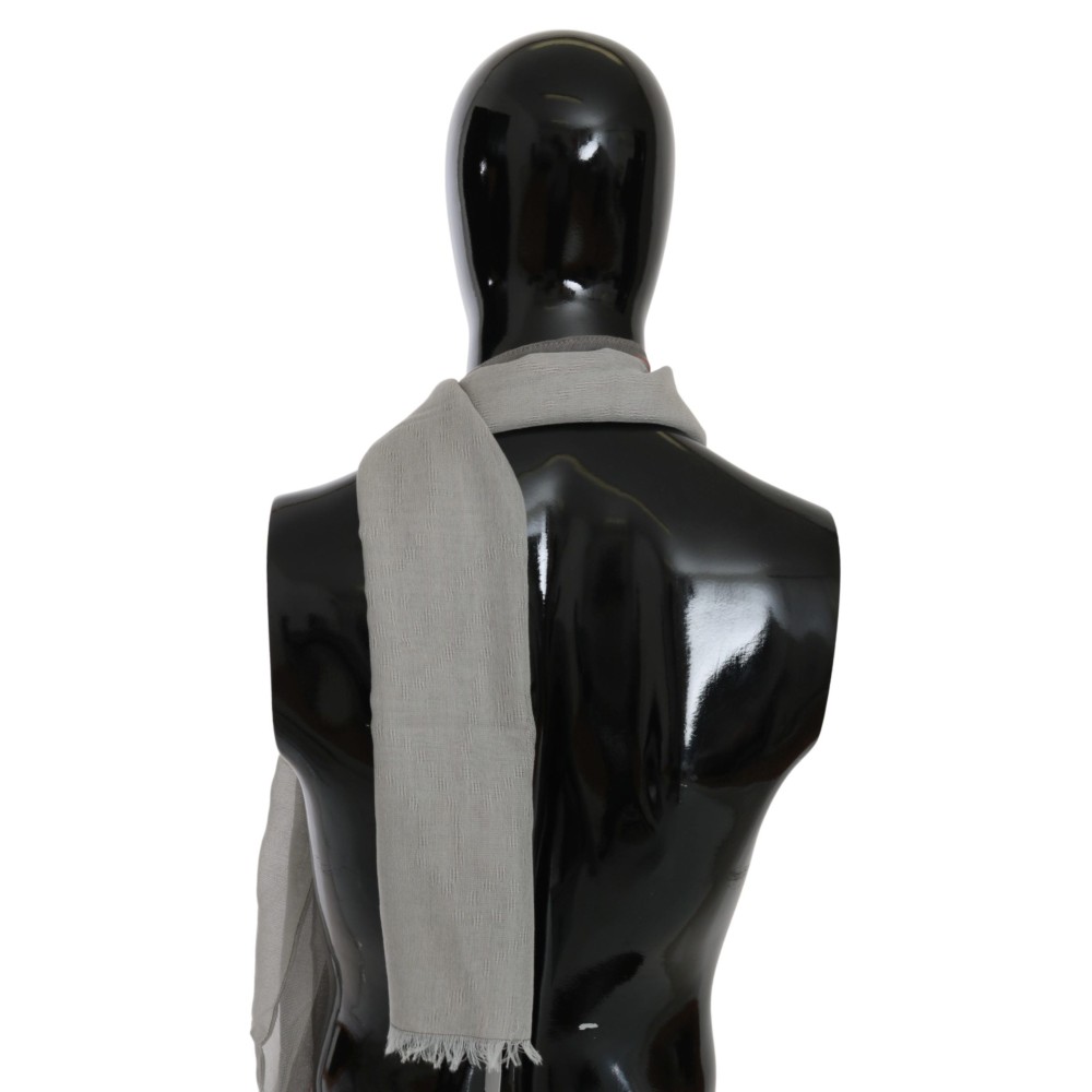 Costume National Eleganter grauer Baumwollschal für Männer