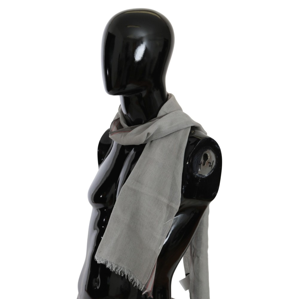 Costume National Eleganter grauer Baumwollschal für Männer