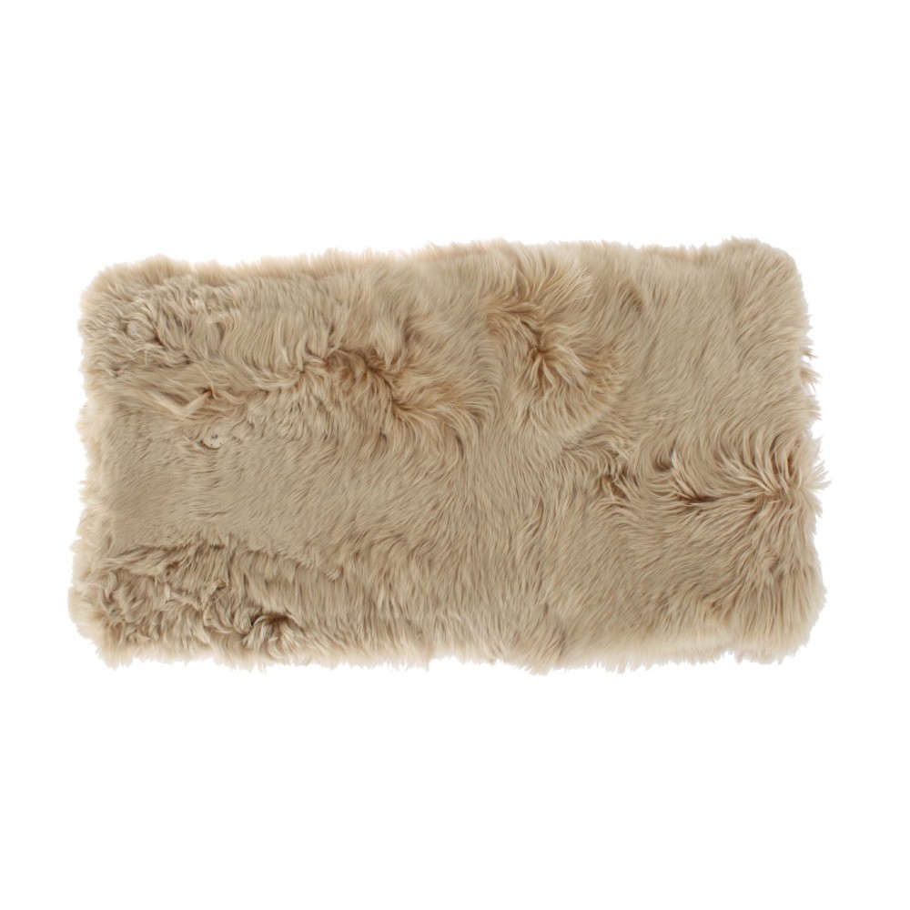 Dolce & Gabbana Elegantes Umhängetuch aus Alpakafell in Beige