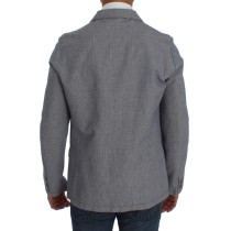 Master Coat Eleganter blauer Blazer im Zweireiherstil