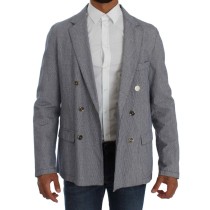 Master Coat Eleganter blauer Blazer im Zweireiherstil