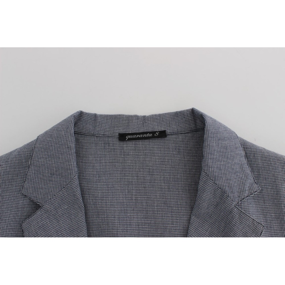 Master Coat Eleganter blauer Blazer im Zweireiherstil