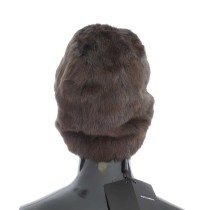 Dolce & Gabbana Luxuriöse braune Wieselpelz-Mütze