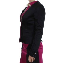 Exte Schicker schwarz-rosa einreihiger Blazer