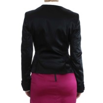 Exte Schicker schwarz-rosa einreihiger Blazer