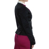 Exte Schicker schwarz-rosa einreihiger Blazer