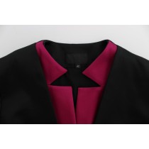 Exte Schicker schwarz-rosa einreihiger Blazer