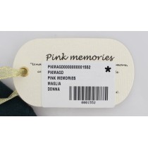 PINK MEMORIES Elegante grüne Strickjacke aus Baumwolle