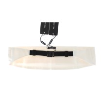 Dolce & Gabbana Eleganter weißer Seidenkummerbund