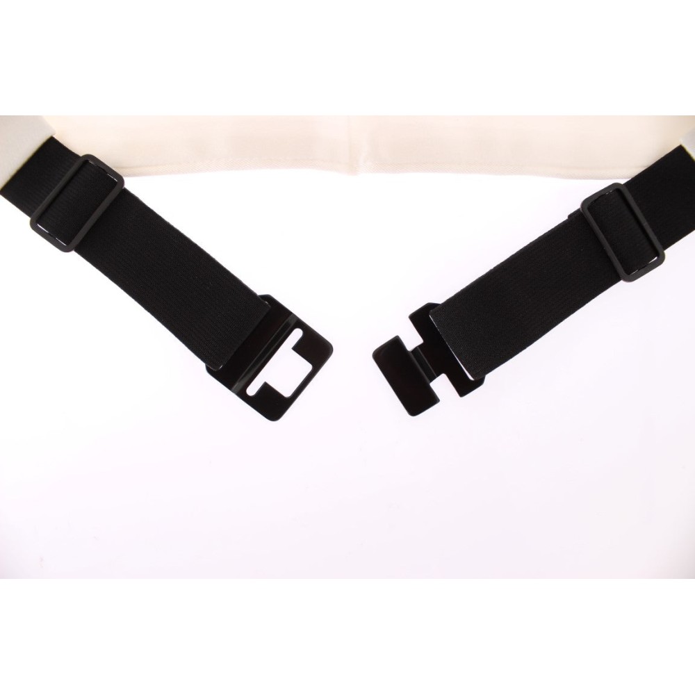 Dolce & Gabbana Eleganter weißer Seidenkummerbund