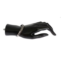 Nialaya Eleganter Rhodium-Silber-Armreif