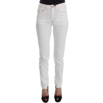 Cavalli Schicke weiße Slim Fit Denim