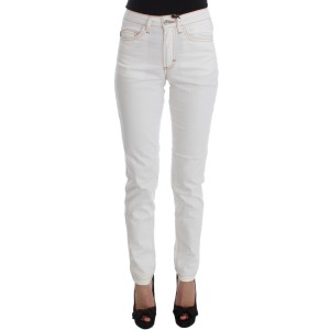 Cavalli Schicke weiße Slim Fit Denim