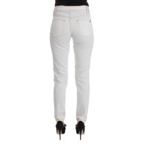 Cavalli Schicke weiße Slim Fit Denim