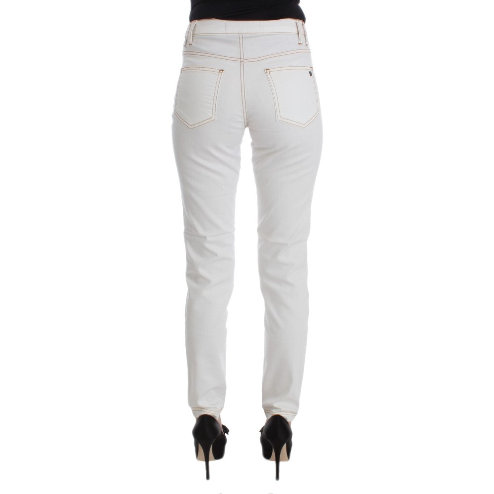Cavalli Schicke weiße Slim Fit Denim