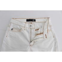 Cavalli Schicke weiße Slim Fit Denim