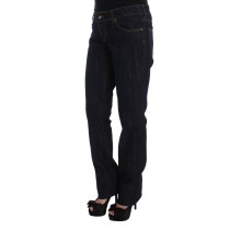 Cavalli Schicke blaue Straight Fit Designer Jeans