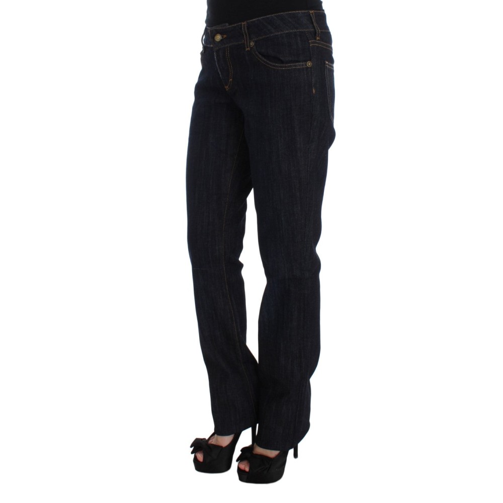 Cavalli Schicke blaue Straight Fit Designer Jeans