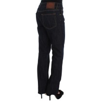 Cavalli Schicke blaue Straight Fit Designer Jeans