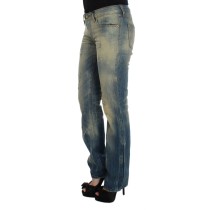 Cavalli Elegante schlanke Bootcut-Jeans in Blau