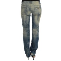Cavalli Elegante schlanke Bootcut-Jeans in Blau