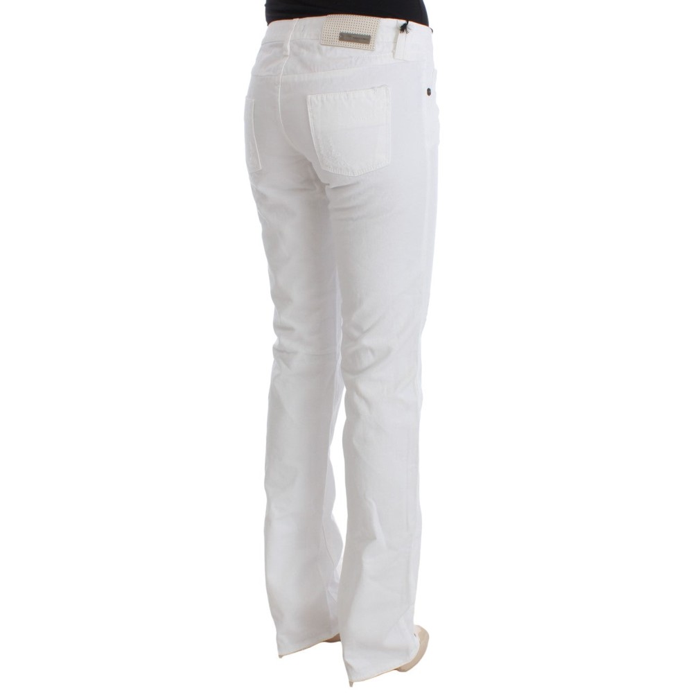 Costume National Schicke Slim Fit Jeans aus weißer Baumwolle