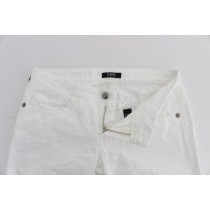 Costume National Schicke Slim Fit Jeans aus weißer Baumwolle