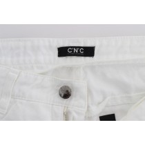 Costume National Schicke Slim Fit Jeans aus weißer Baumwolle