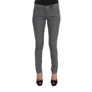 Costume National Schicke graue Slim-Fit Designer Jeans