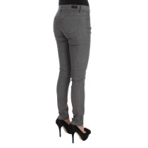 Costume National Schicke graue Slim-Fit Designer Jeans