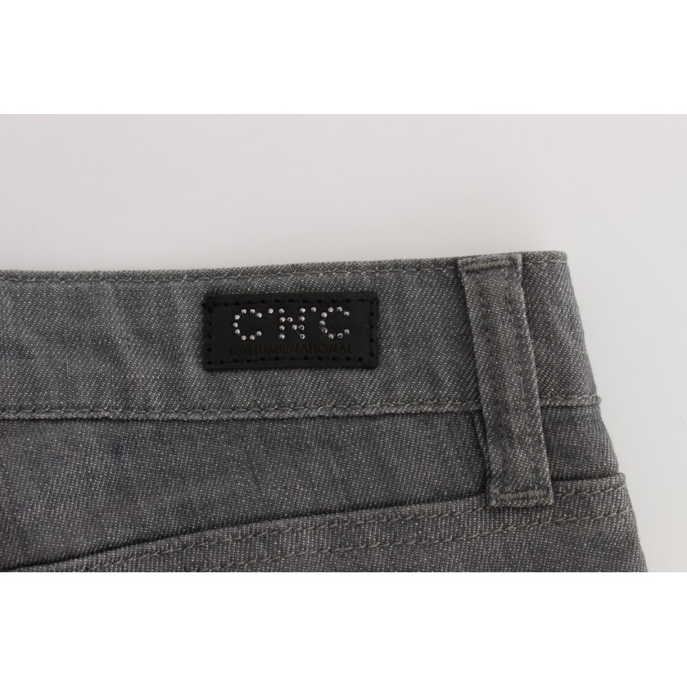 Costume National Schicke graue Slim-Fit Designer Jeans